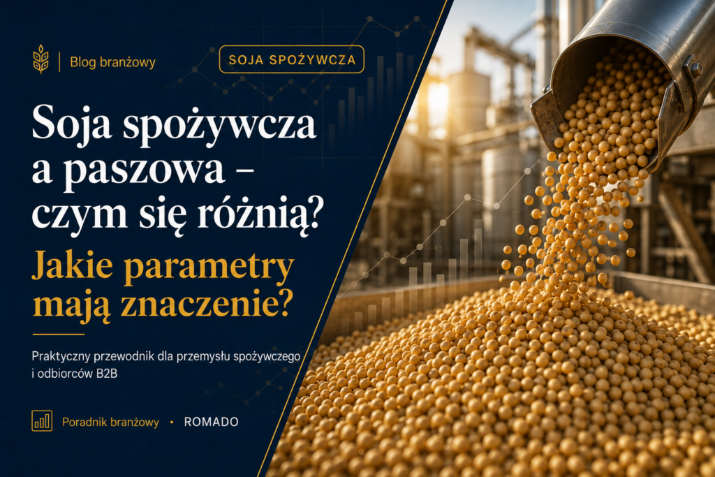 czym się różni soja paszowa od spożywczej