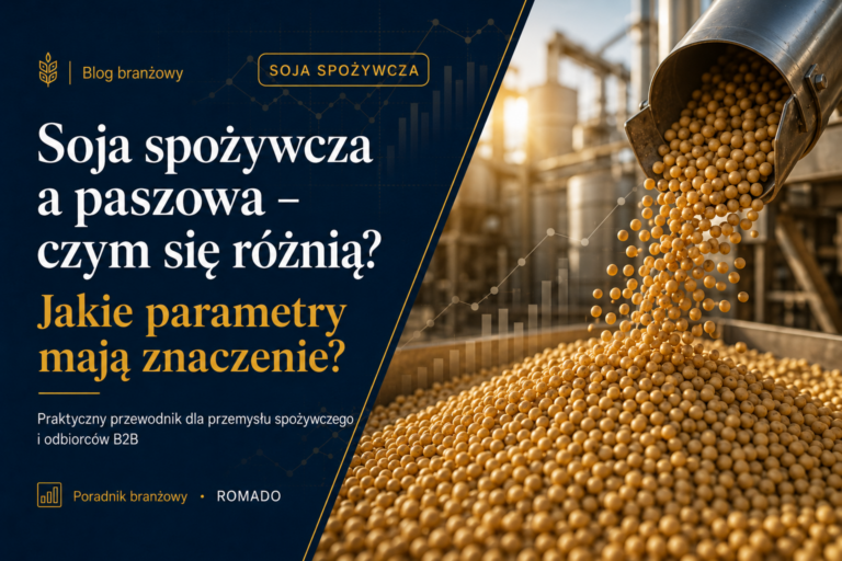 czym się różni soja paszowa od spożywczej